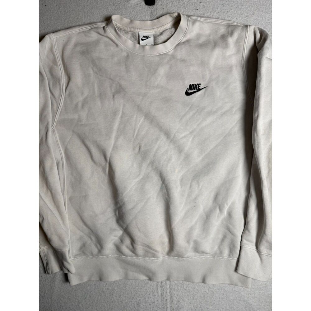 Vintage Nike White Swweater Heavy Duty Size small
